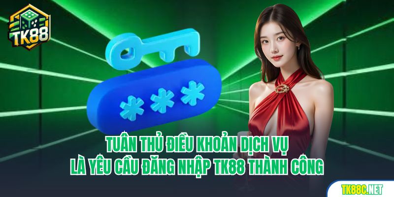 Tuân thủ điều khoản dịch vụ là yêu cầu đăng nhập TK88 thành công